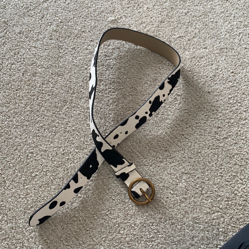 Urban Outfitters Cow print belt